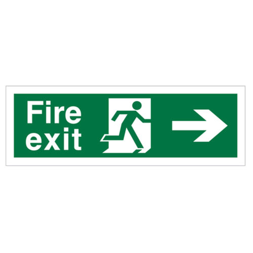 Fire Exit (Right Arrow) Sign (40004V)